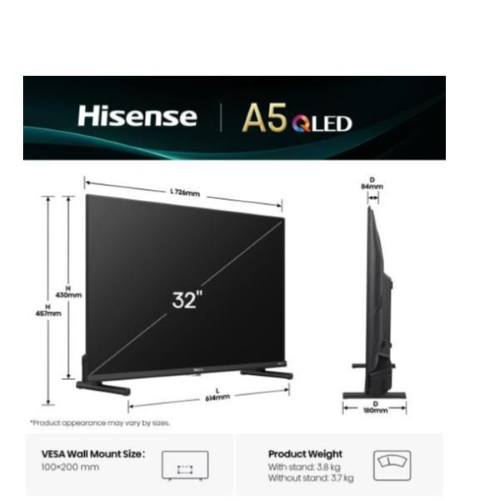 HISENSE 32 A59Q QLED FHD SMART VIDAA U9